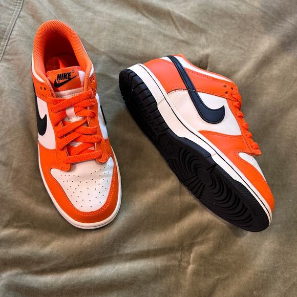 NEW Nike Dunk Low "Halloween" Phantom/Safety Orange/Black 6Y - LIMITED EDITION - Picture 1 of 9